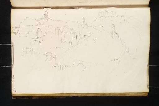 Joseph Mallord William Turner, ‘Ventimiglia, from the Left Bank of the River Roia’ 1838