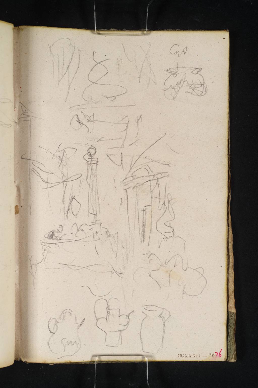 Doorway, Column, and Other Sketches