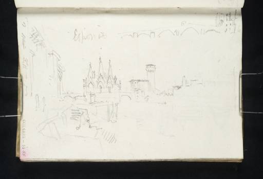 Joseph Mallord William Turner, ‘The Santa Maria della Spina and Torre Guelfa, Pisa’ 1828