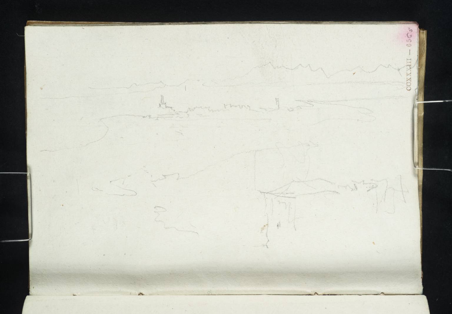 Town, with Distant Mountains