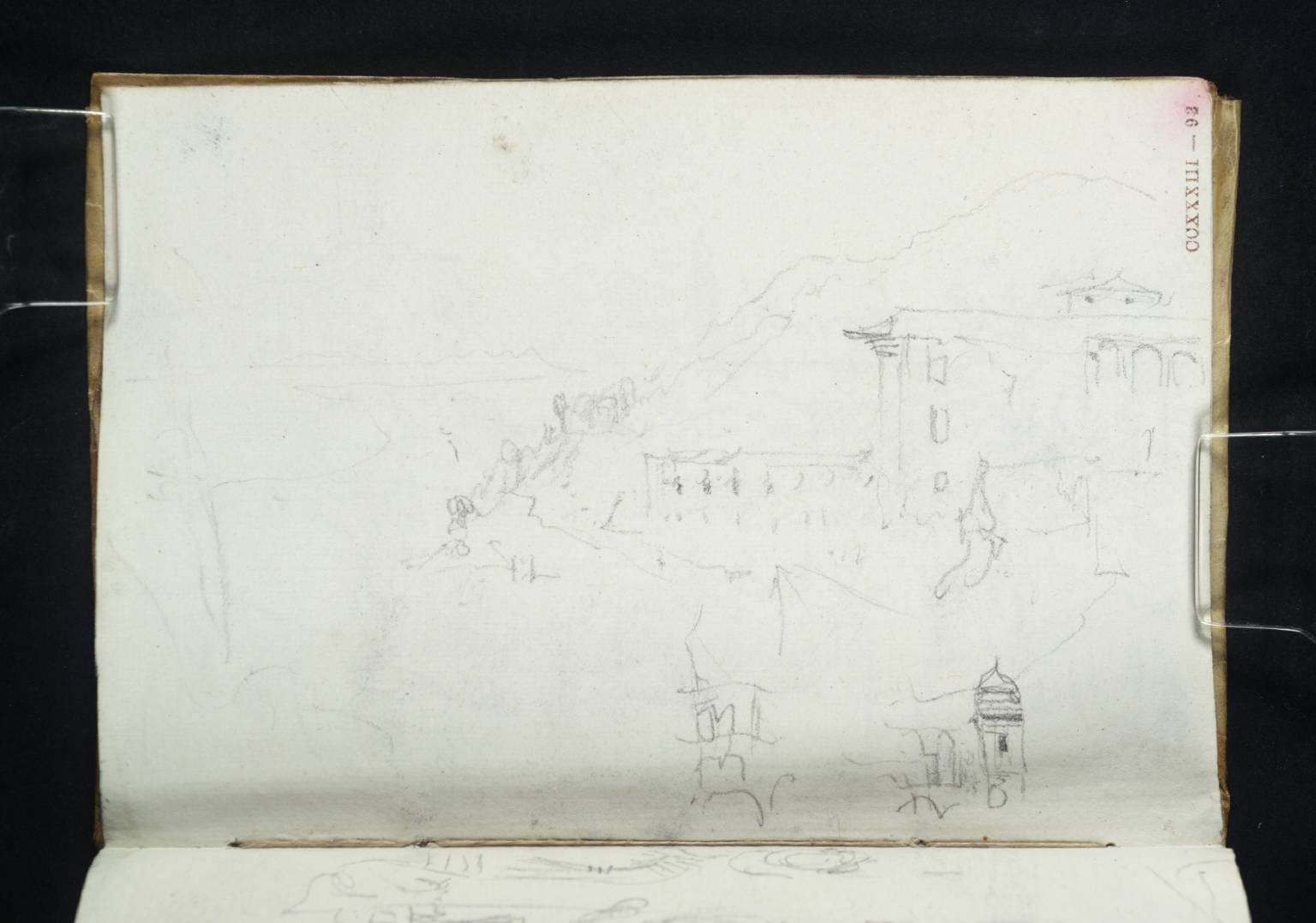 Buildings, with Mountains Beyond
