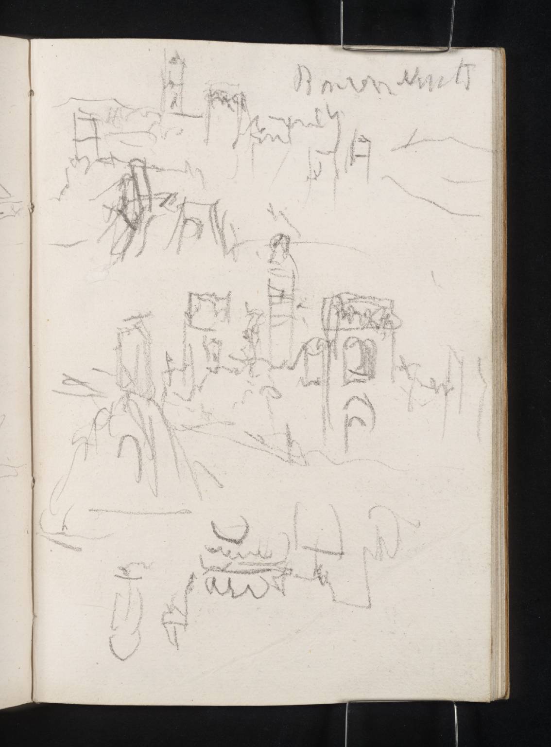 At Buonconvento [Turner]; Three Sketches