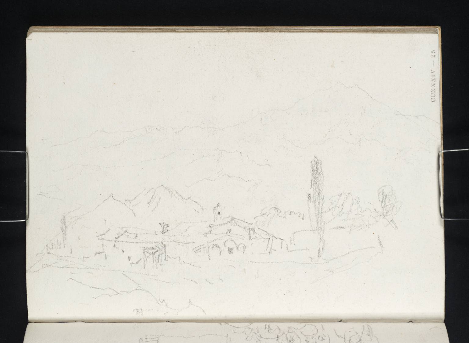 Town, with Distant Mountains