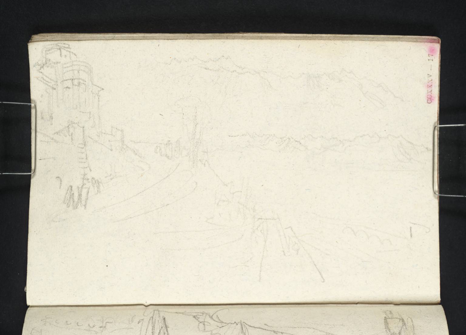 Building on Hill, with Distant Alps