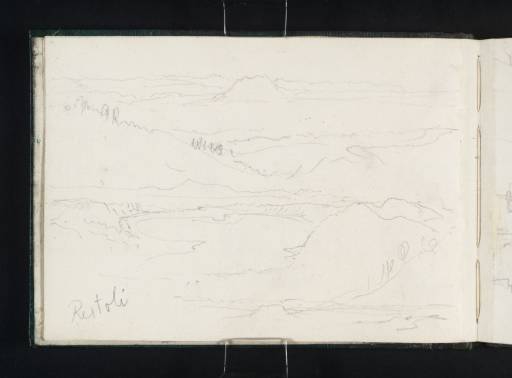 Joseph Mallord William Turner, ‘Lago di Vico from the North, with Monte Venere and Distant Monte Soratte’ 1828