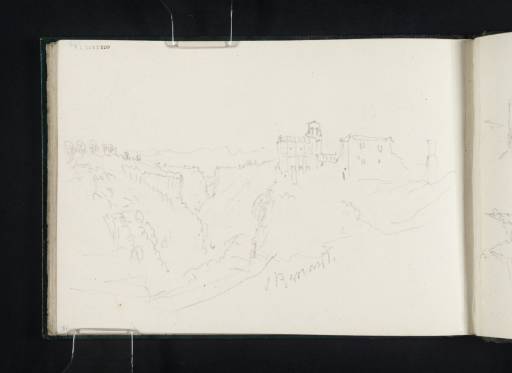 Joseph Mallord William Turner, ‘The Monastery of S. Bernardo at Nepi, and Surrounding Landscape’ c.1828-9