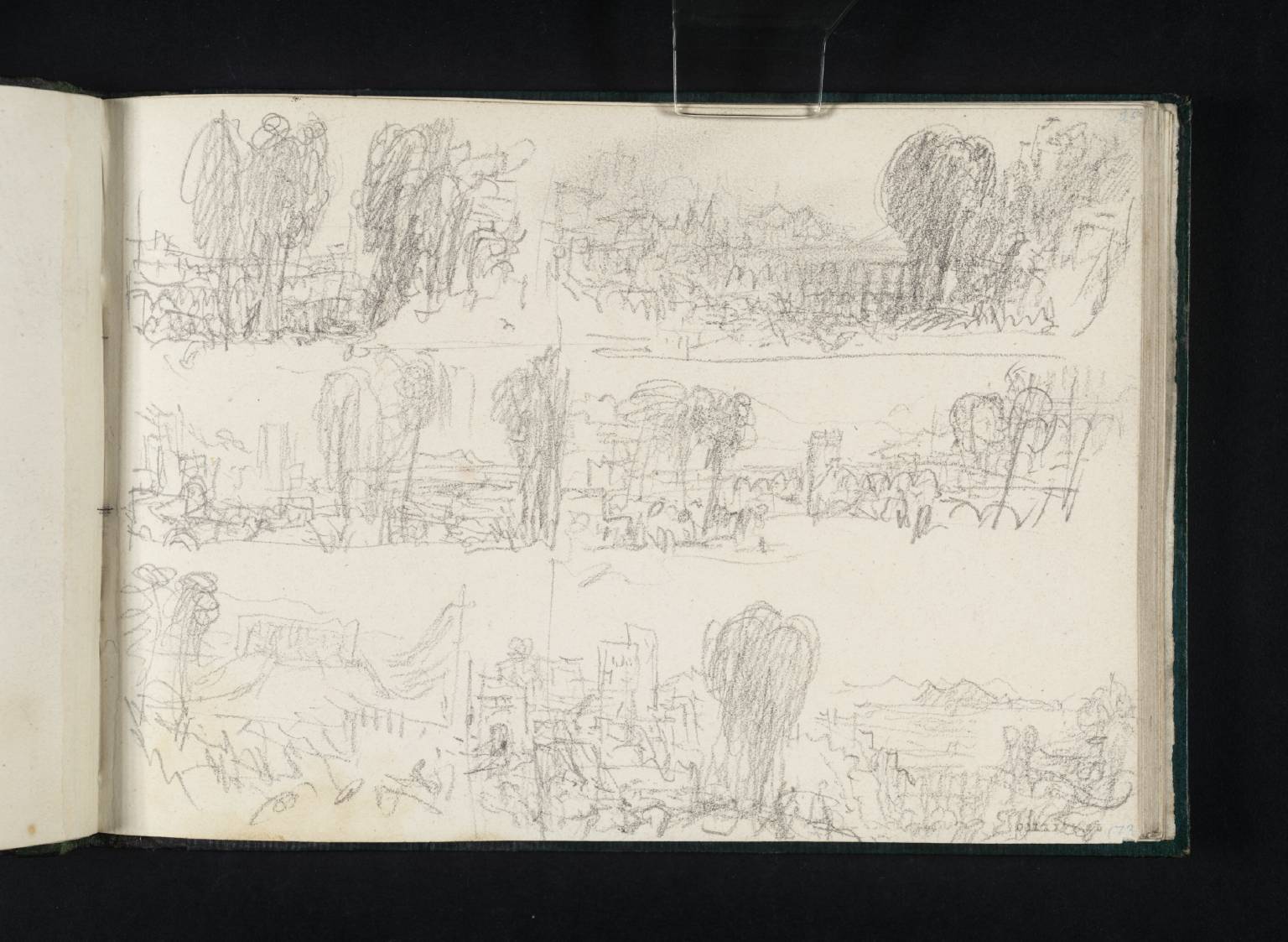 Six Designs for Picture of Town with Viaduct