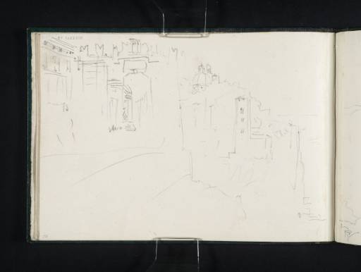 Joseph Mallord William Turner, ‘The Porta Romana, Viterbo; the Church of Santa Maria della Provvidenza and the Cathedral of Santi Pietro e Caterina, Ronciglione’ 1828