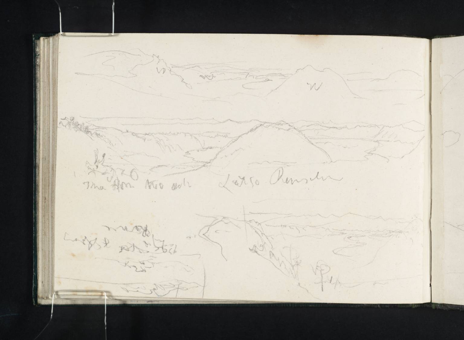 Three Views of Lago di Vico with Monte Venere