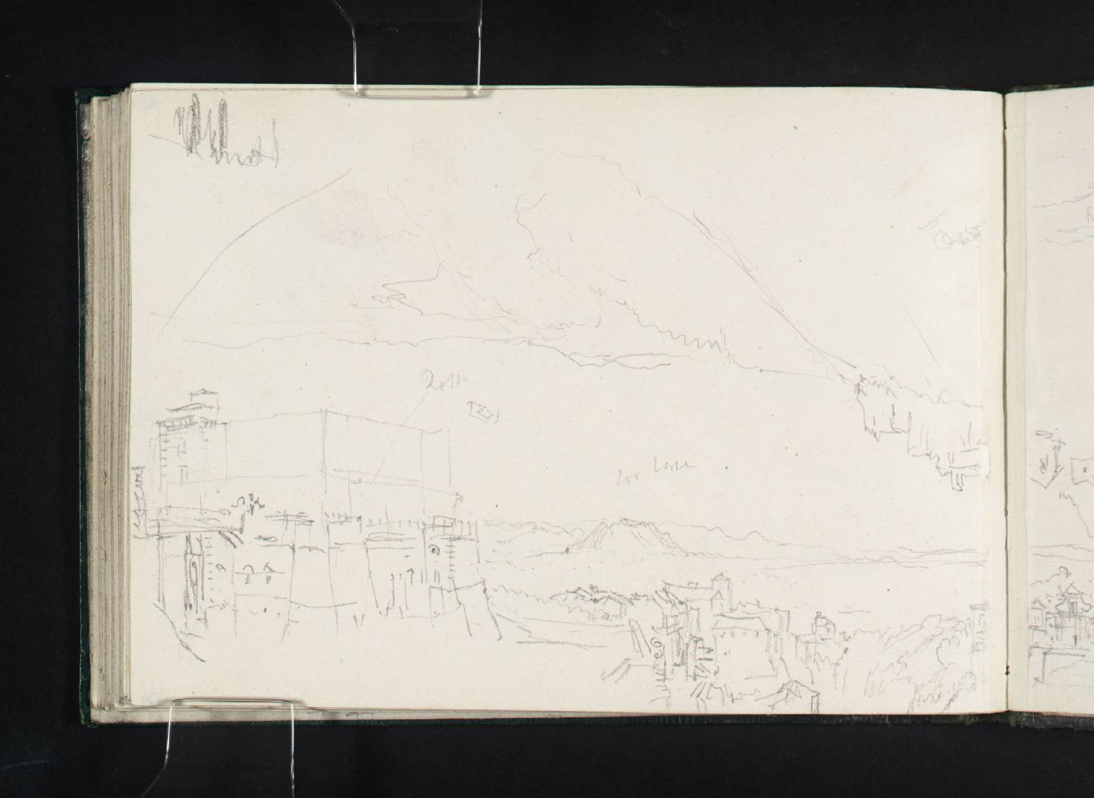 Caprarola and Palazzo Farnese, with Mount Soracte in the Distance; Montefiascone, with Detail of the Cathedral Lantern; Montefiascone and Lake Bolsena