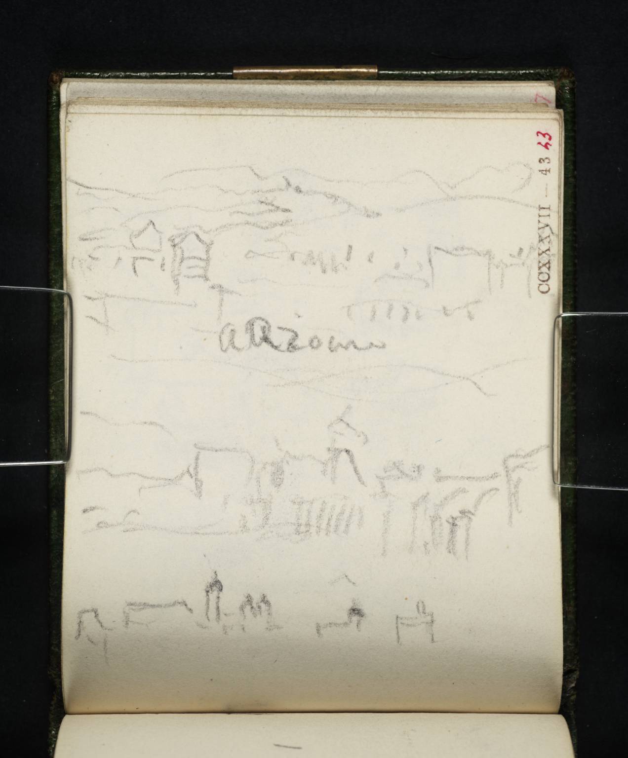 Buildings, with Distant Mountains