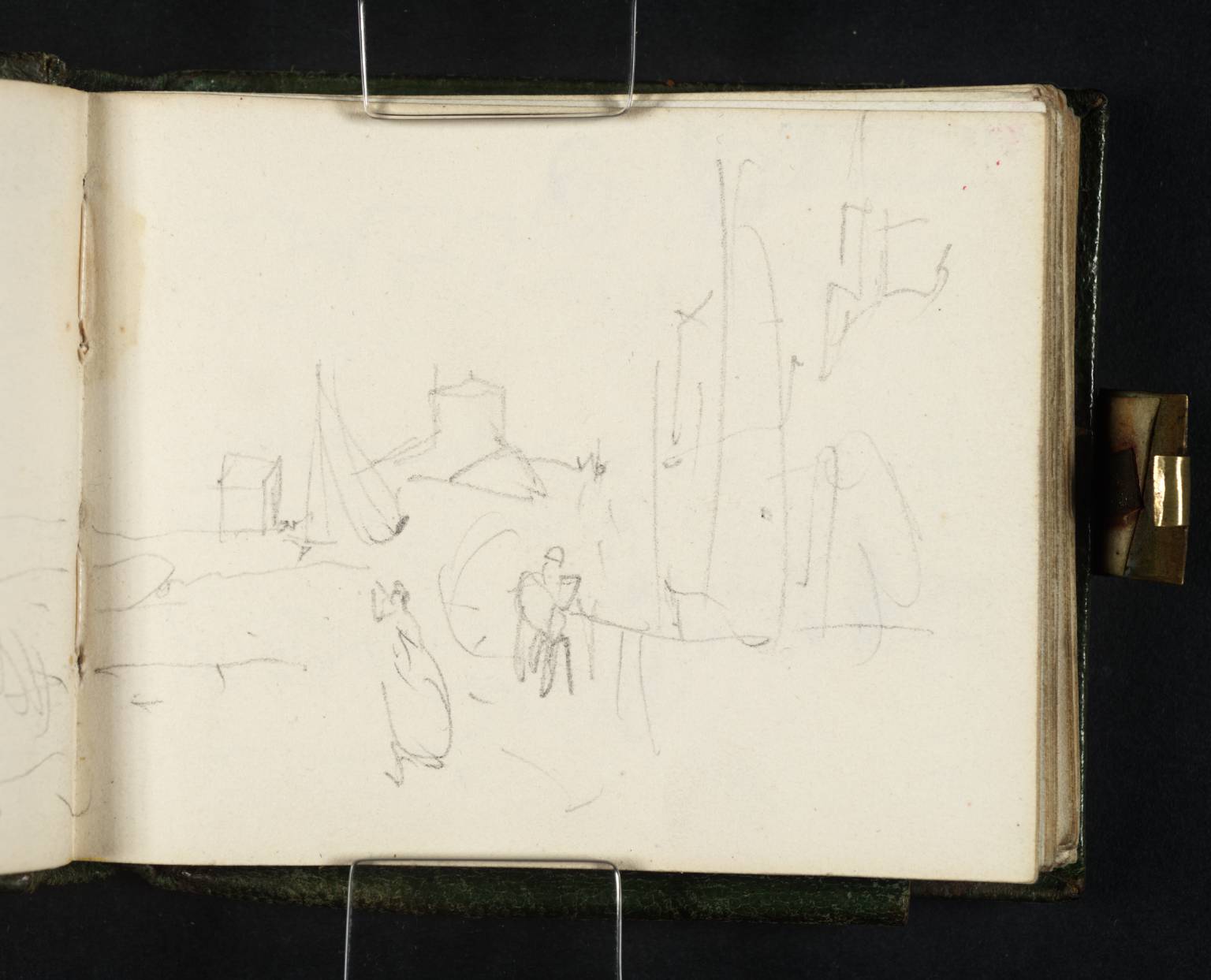 Coast Scene, with Figures and Houses