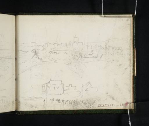 Joseph Mallord William Turner, ‘Coastal Views of Shoreham, with Moored Boats’ c.1828