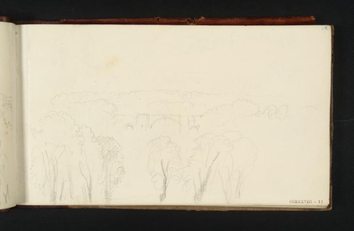 Joseph Mallord William Turner, ‘Blenheim Palace and the Grand Bridge’ 1830