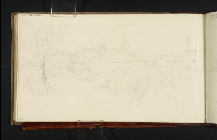 Joseph Mallord William Turner, ‘Warwick: The Castle across the River Avon, with the Town Beyond’ 1830