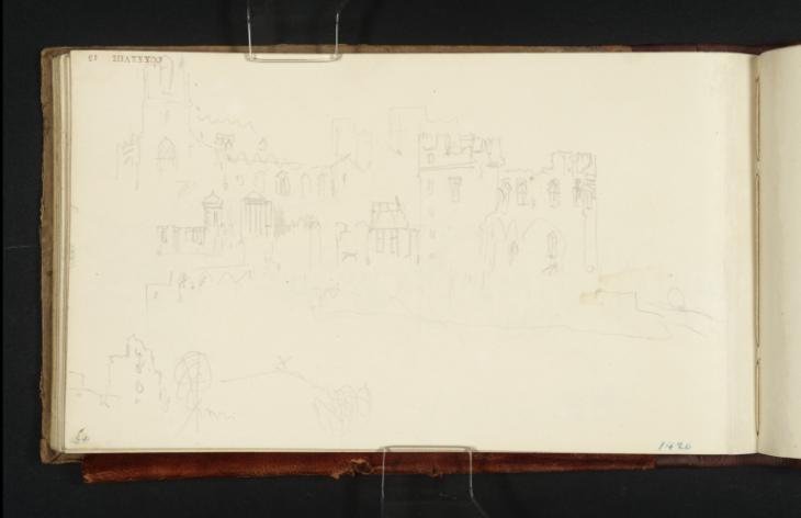 Joseph Mallord William Turner, ‘Ashby-de-la-Zouch: Studies of St Helen's Church and the Castle’ 1830