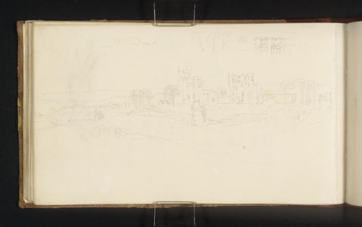 Joseph Mallord William Turner, ‘Ashby-de-la-Zouch Castle from the South; with Other Studies’ 1830