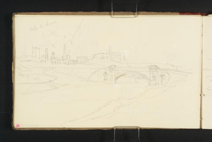 Joseph Mallord William Turner, ‘Grosvenor Bridge on the River Dee, with Chester Castle Beyond’ ?1831