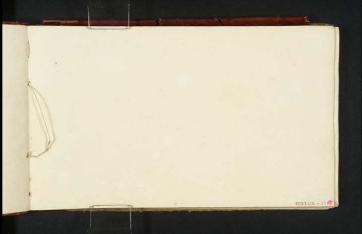 Joseph Mallord William Turner, ‘Blank’ 1830 (Blank right-hand page of sketchbook)