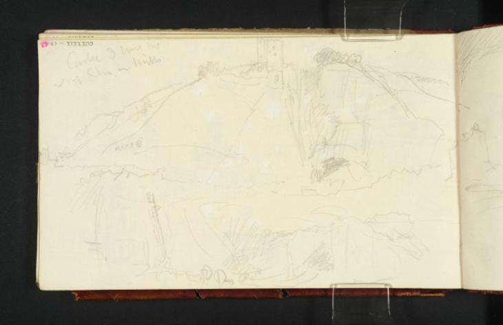 Joseph Mallord William Turner, ‘Peveril Castle and Peak Cavern from the North-West’ ?1831