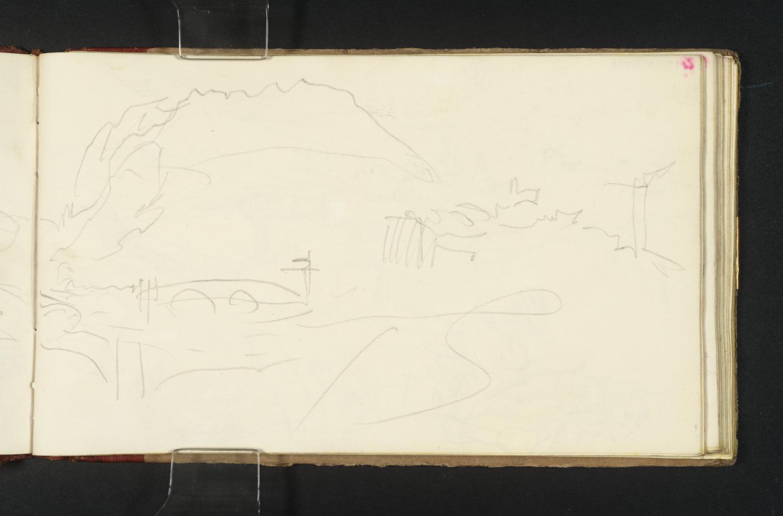 A Two-Arched Bridge and Hills, Possibly in the Peak District