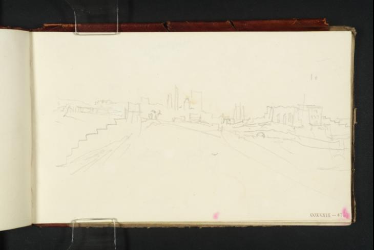 Joseph Mallord William Turner, ‘Chester and the River Dee from near Grosvenor Bridge’ ?1831