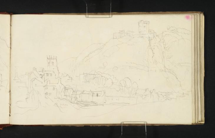 Joseph Mallord William Turner, ‘Castleton with Peveril Castle, from the North-West’ ?1831