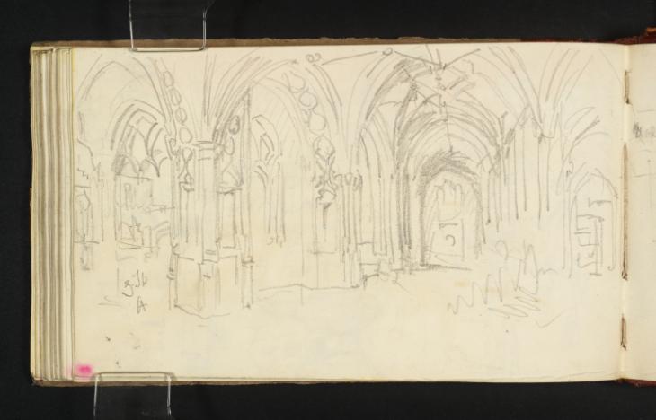 Joseph Mallord William Turner, ‘The Cloisters of Worcester Cathedral’ ?1831