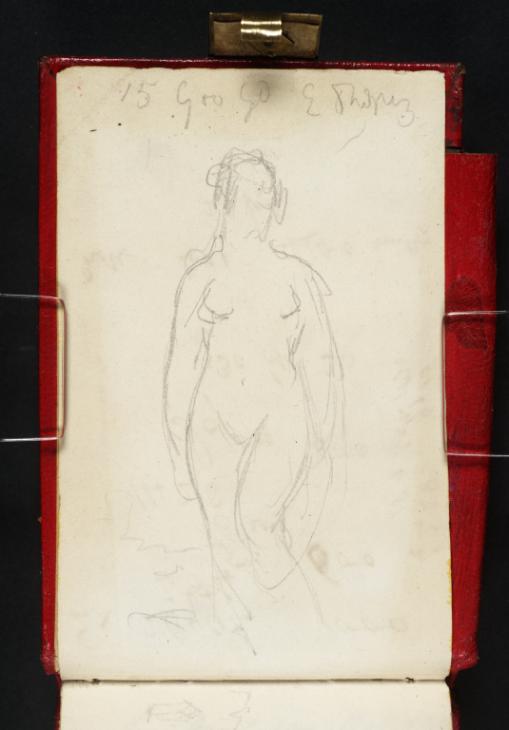 Joseph Mallord William Turner, ‘A Nude Woman, Perhaps with Drapery’ c.1830