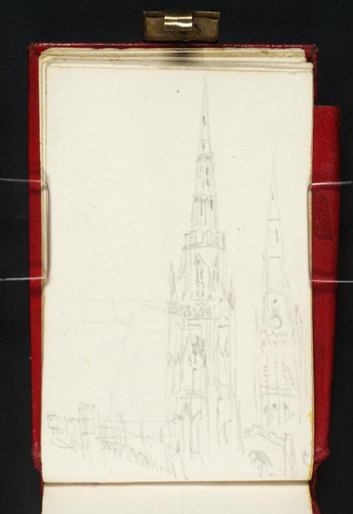 Joseph Mallord William Turner, ‘Coventry: The Spires of St Michael's and Holy Trinity Churches’ 1830
