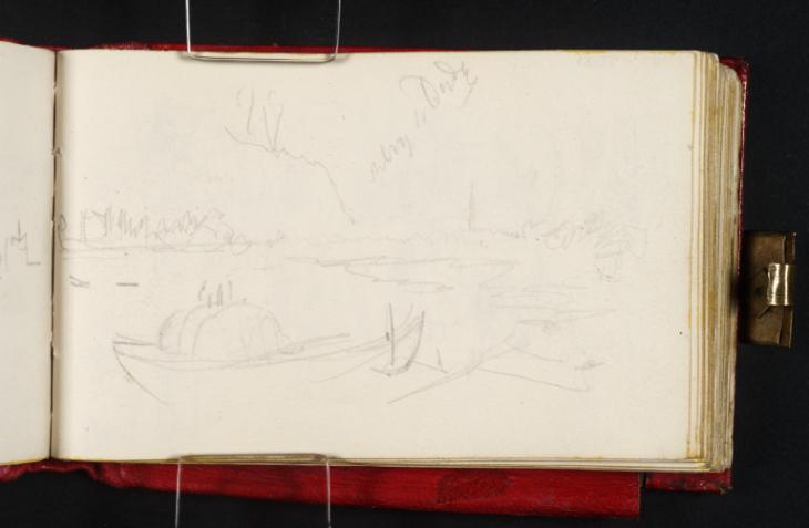Joseph Mallord William Turner, ‘The Banks of the River Thames, Probably at Barnes; ?a Midlands Sketch Map’ c.1827-30