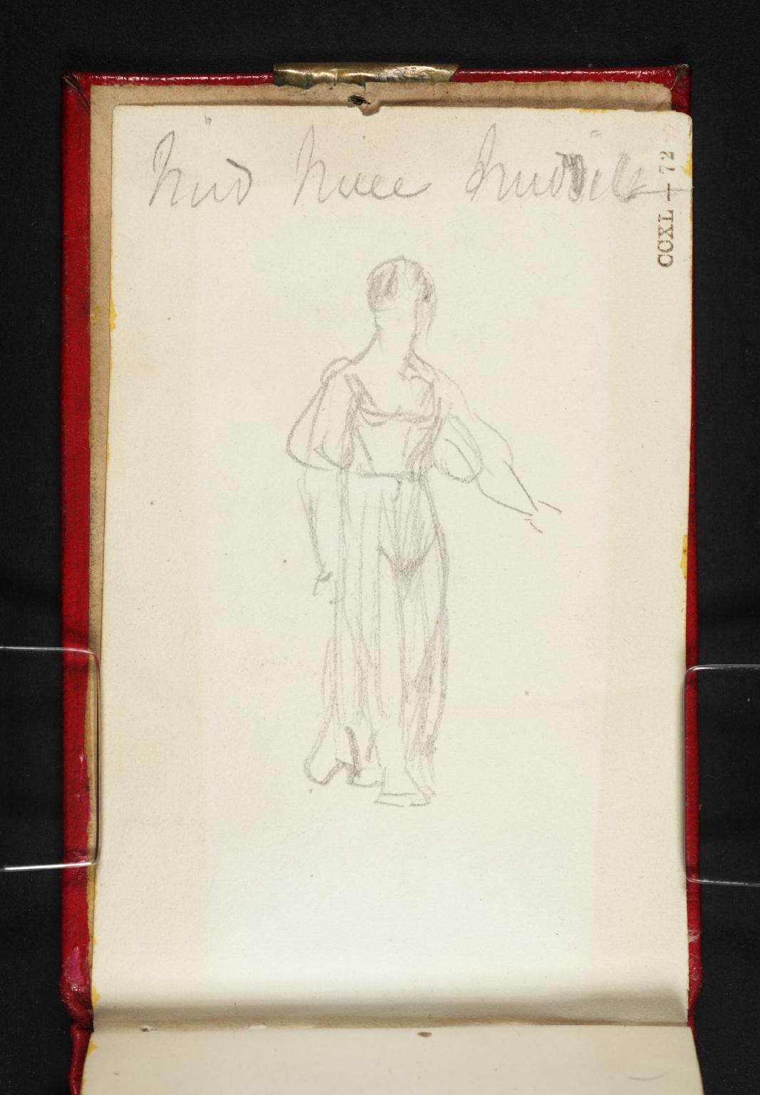 A Standing Woman in a ?Diaphanous Classical Dress