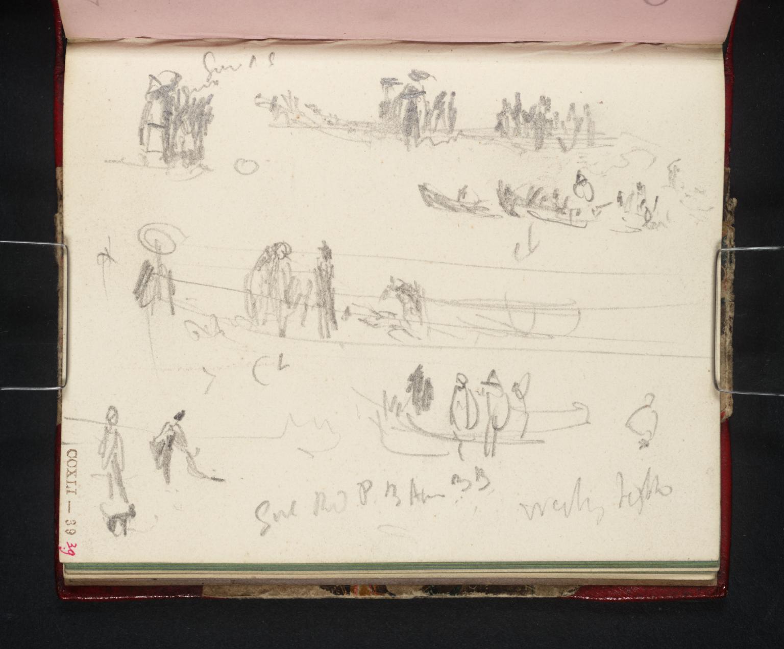 Groups of Figures on a Seashore with Boats, Perhaps at Margate
