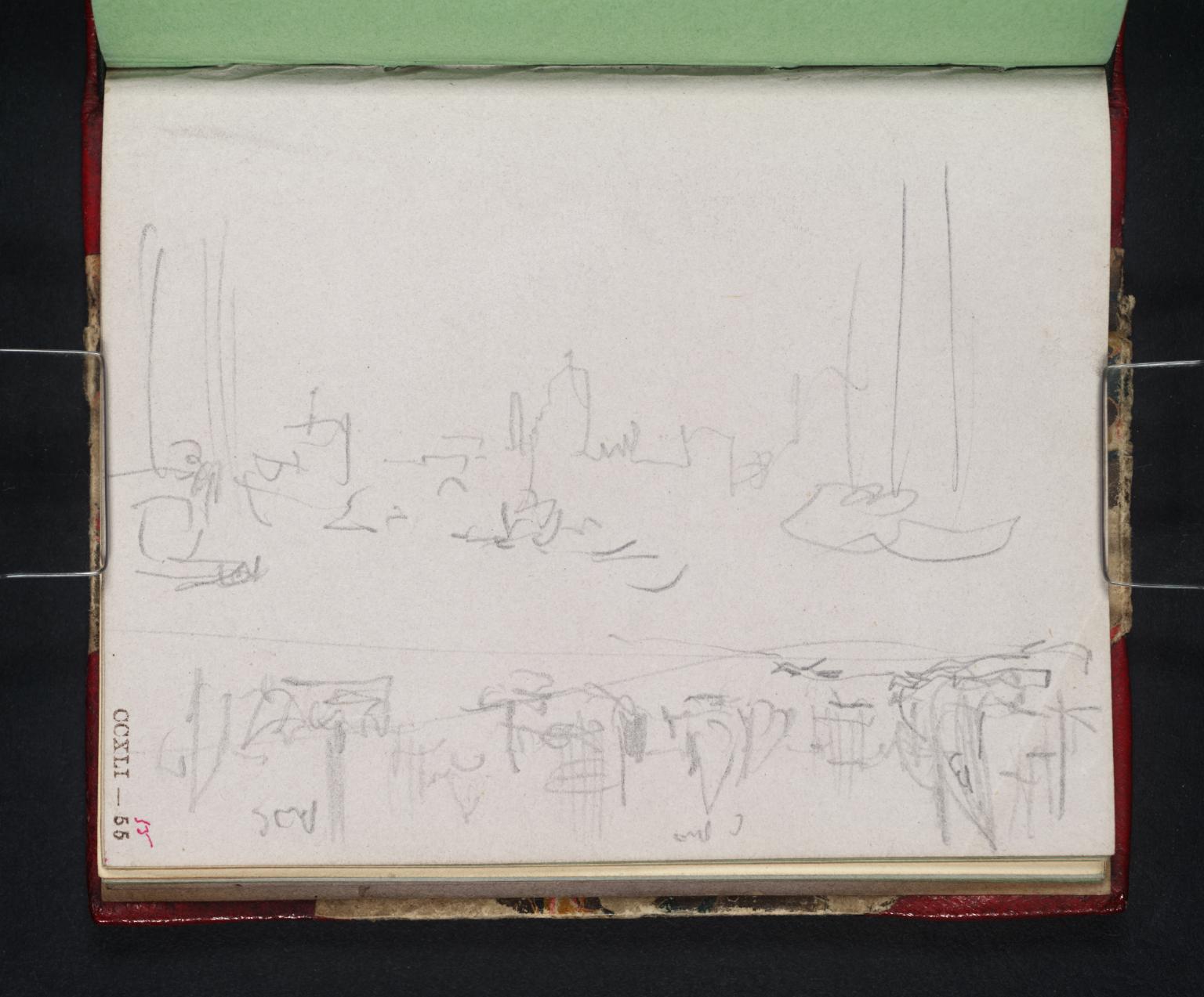 Shipping on the River Thames, with St Paul’s Cathedral in the Distance