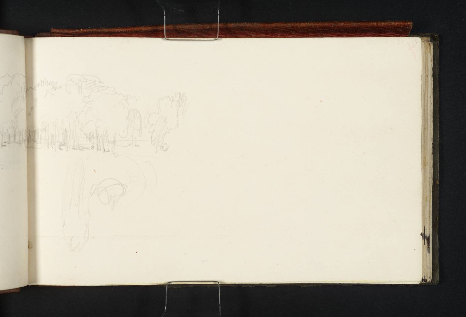 Sketch for ‘The Lake, Petworth: Sunset, Fighting Bucks’