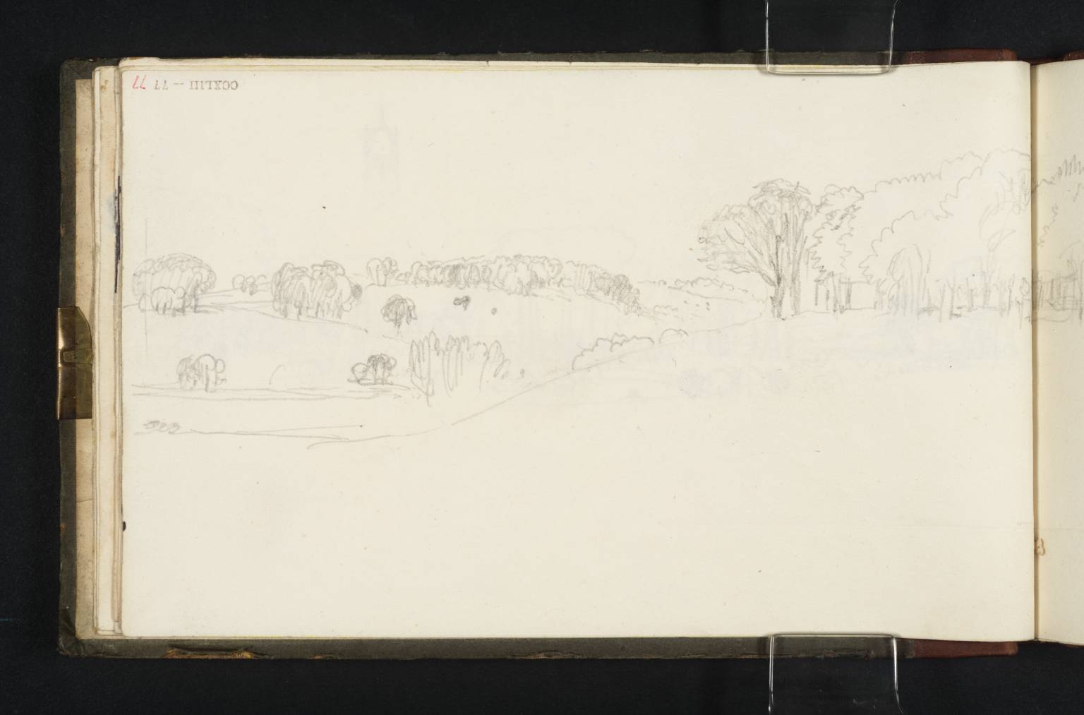Sketch for ‘The Lake, Petworth: Sunset, Fighting Bucks’