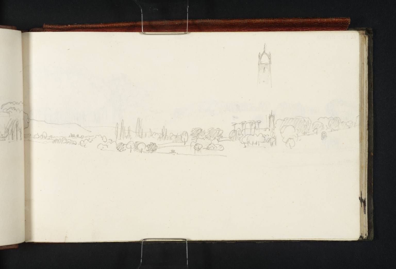 Sketch for ‘Petworth Park: Tillington Church in the Distance’