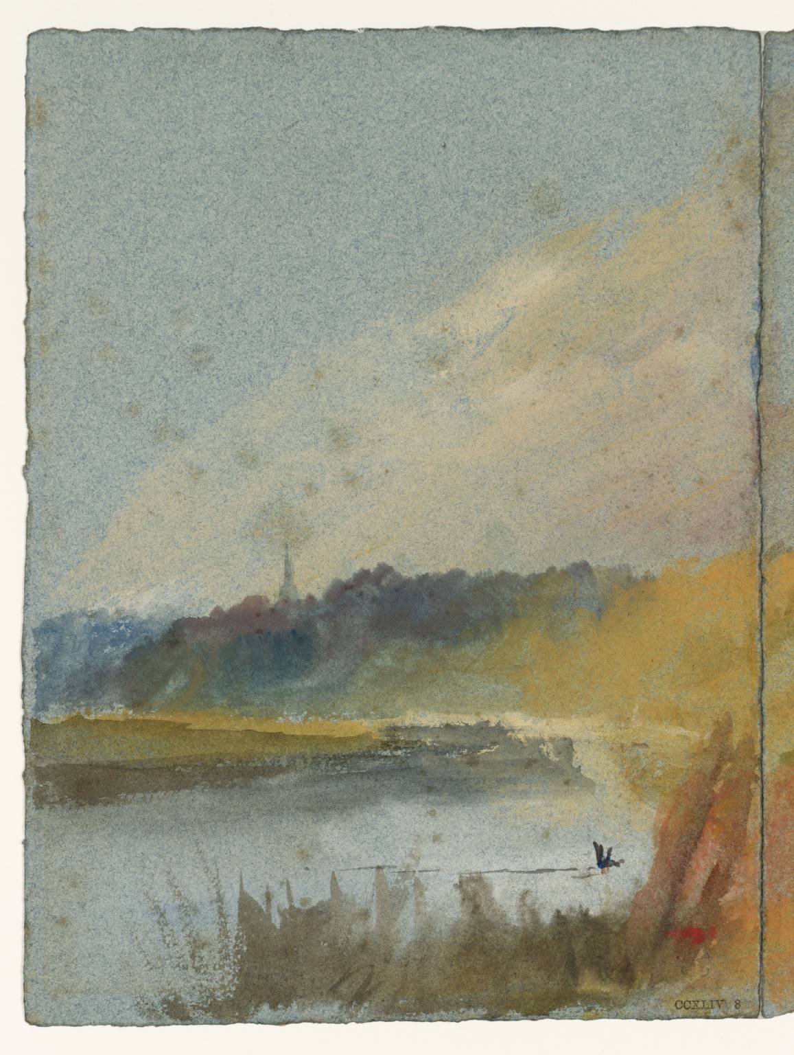 ?Petworth Church from the River Rother