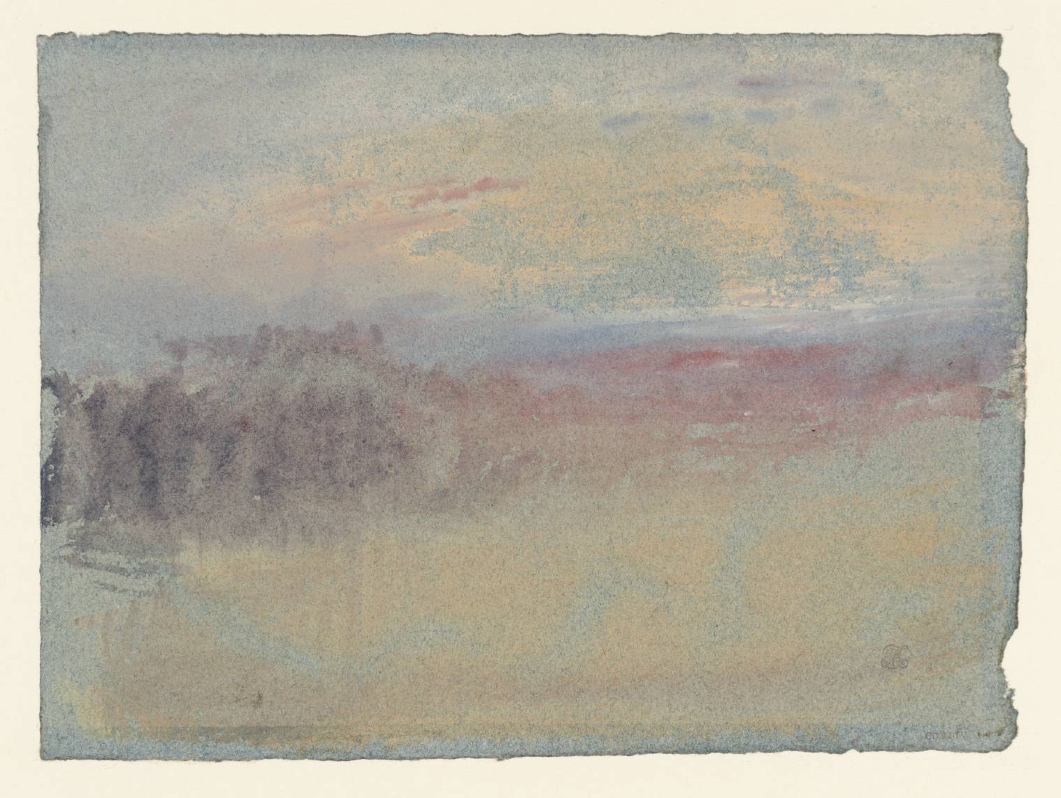A River Scene, ?Connected with Drawings of the Rivers Meuse-Moselle