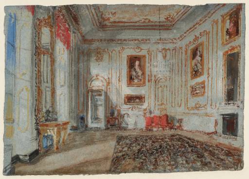 ‘The White and Gold Room (with Van Dyck Portraits)’, Joseph Mallord ...