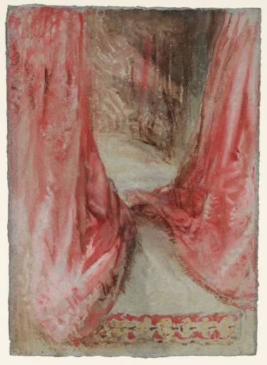 Joseph Mallord William Turner, ‘Petworth House: Study of Pink Bed Curtains’ 1827