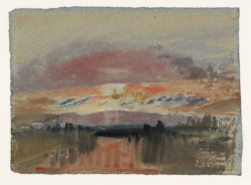 Joseph Mallord William Turner, ‘Twilight: Petworth Lake, Looking South’ 1827