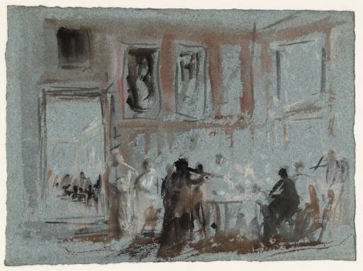Joseph Mallord William Turner, ‘Petworth House: Musicians in the Red Room’ 1827