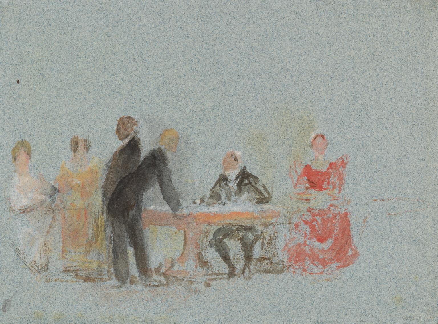 Seated and Standing Figures