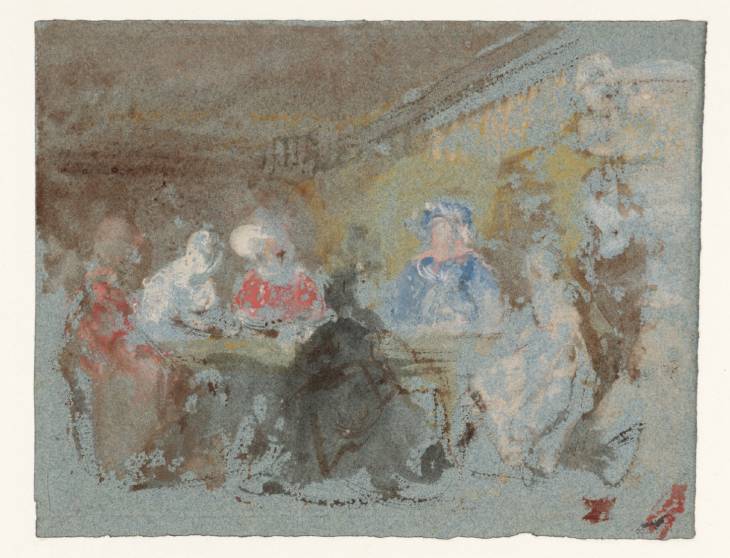 Joseph Mallord William Turner, ‘Petworth House: The White Library, with Ladies Seated round a Table’ 1827