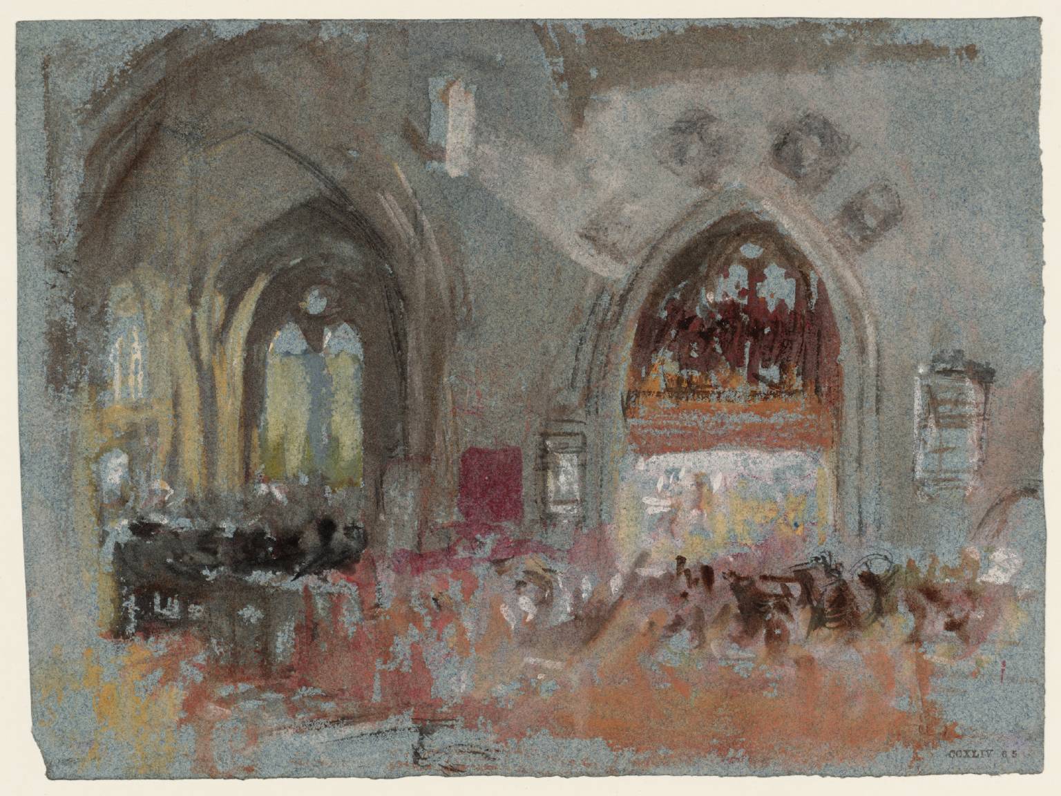 Looking across the Nave into the Chancel and South Transept