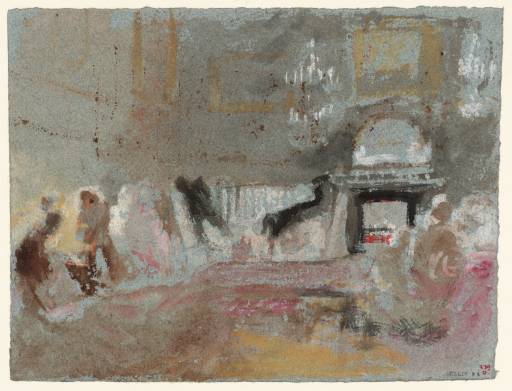 Joseph Mallord William Turner, ‘Petworth House: Evening in the White Library ('After Dinner')’ 1827