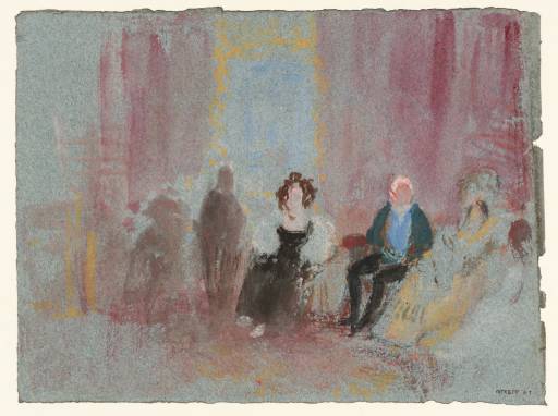 Joseph Mallord William Turner, ‘Petworth House: Figures in the White Library, ?Including Lord Egremont’ 1827