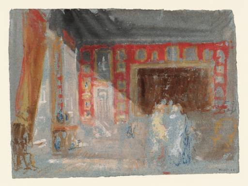 Joseph Mallord William Turner, ‘Petworth House: Sunlight and Figures in the White Library’ 1827