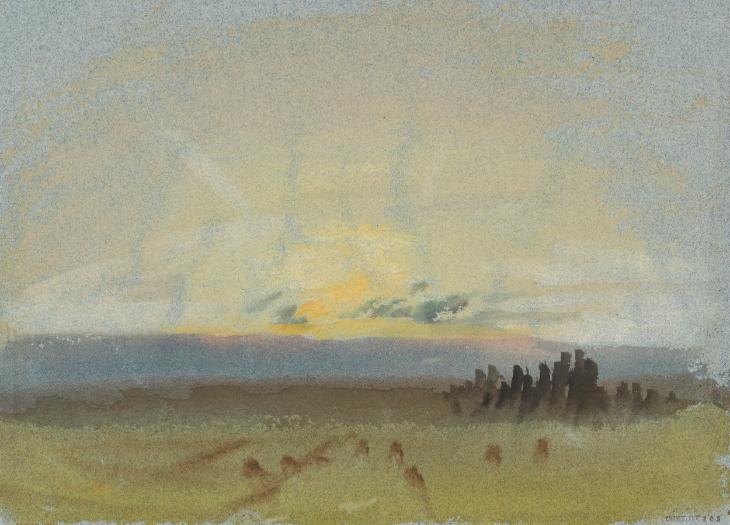 Joseph Mallord William Turner, ‘Petworth Park: Sunset ('Glade and Greensward')’ 1827